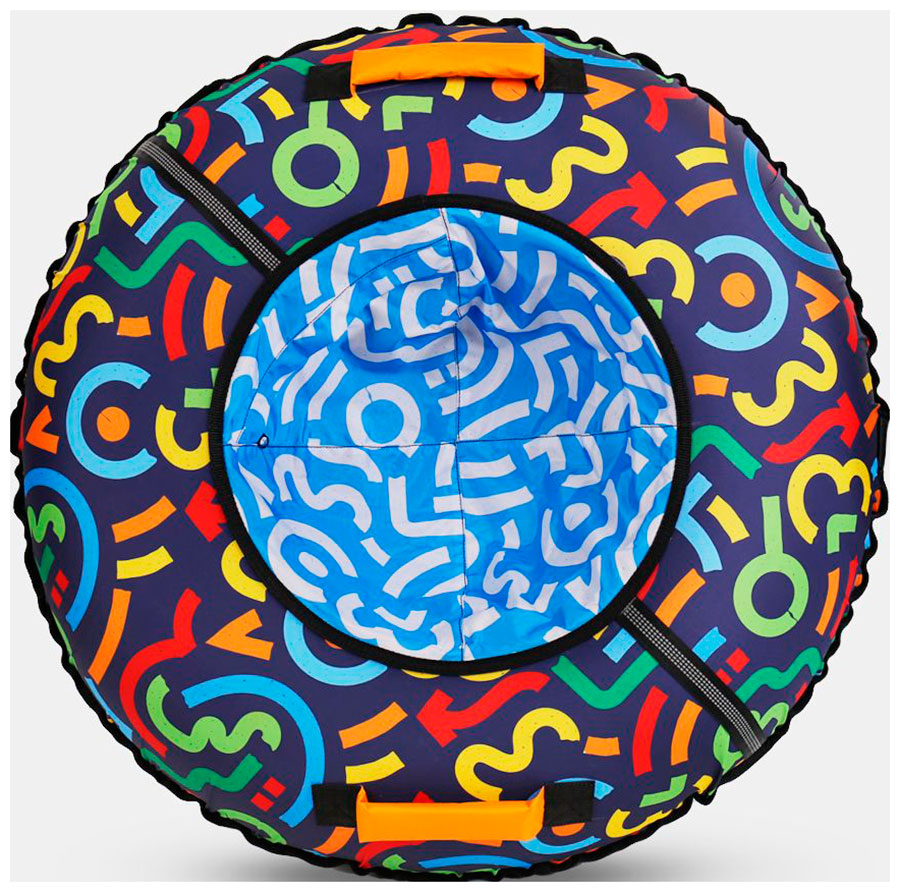 Изображение товара Тюбинг Ника Игрушка принтованный 110 см, водоотталкивающая ткань для активного зимнего отдыха