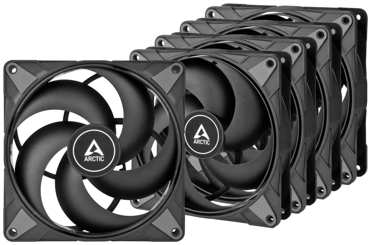 Изображение товара Вентиляторы для корпуса Arctic P14 Max Black 5x140mm ACAN00290A 5 шт