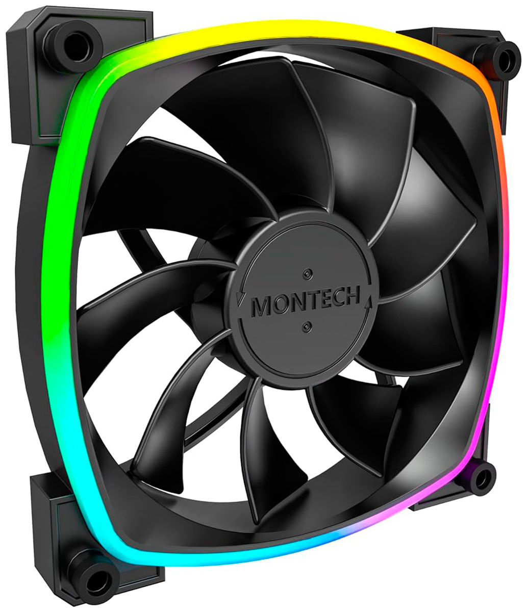 Изображение товара Вентилятор для корпуса Montech RX120 Reverse ARGB 120x120x25 черный