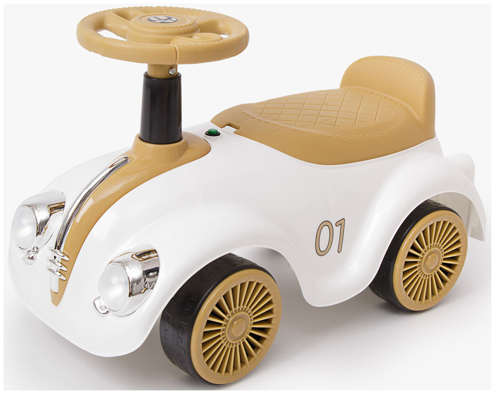 Изображение товара Толокар Amarobaby Retro белый бежевый стиль ретро для малышей 1+ лет