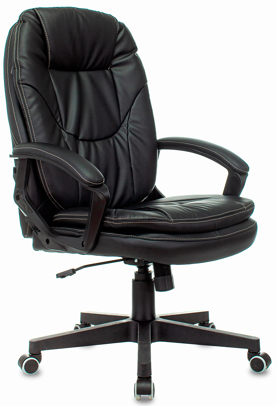 Изображение товара Кресло руководителя Бюрократ (CH-868N) черный, эко.кожа, крестов. пластик