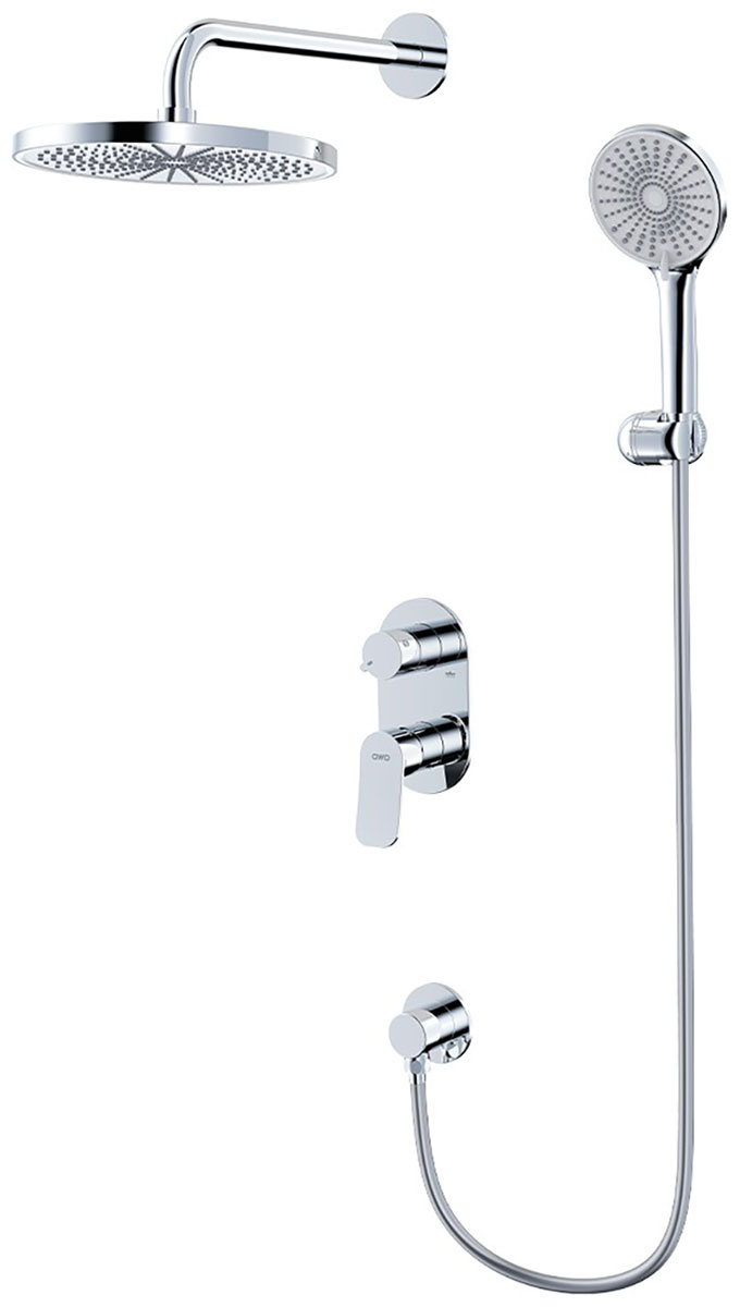 Изображение товара Встраиваемая душевая система AWP Teza S0821C с тропическим душем, хром