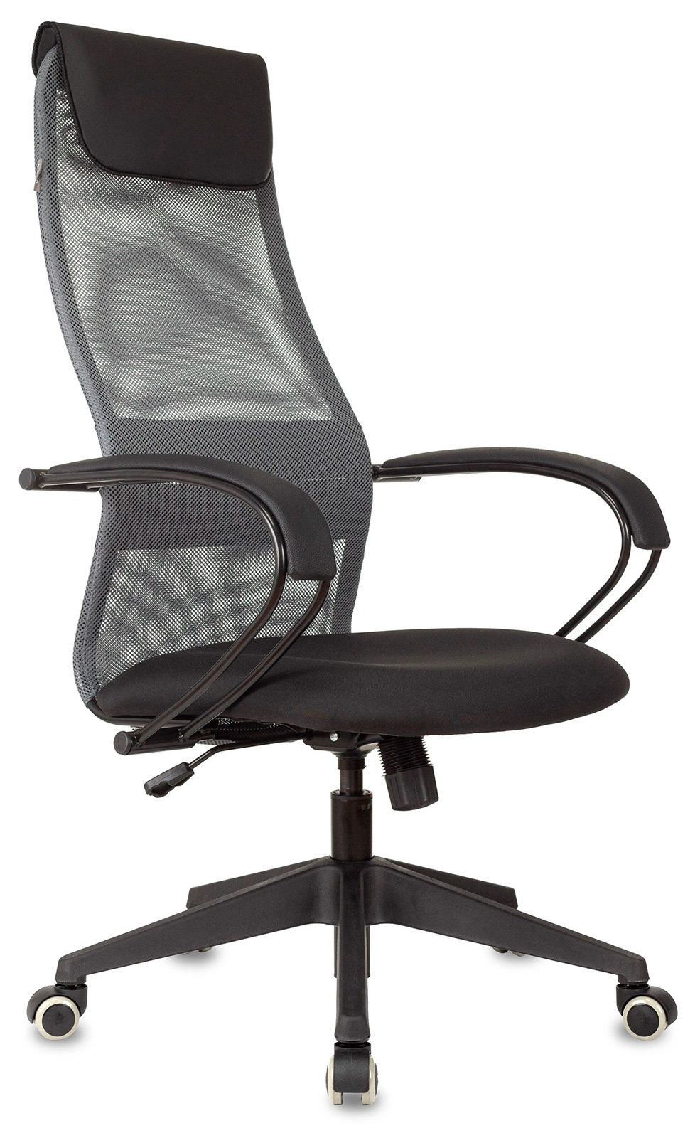 Изображение товара Кресло руководителя Бюрократ CH-607 серое с подголовником и регулировками