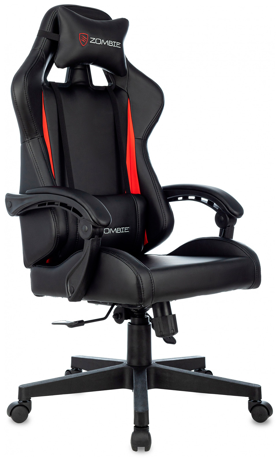 Изображение товара Кресло игровое Zombie GAME TETRA BR черно-красное из эко-кожи с регулируемым механизмом