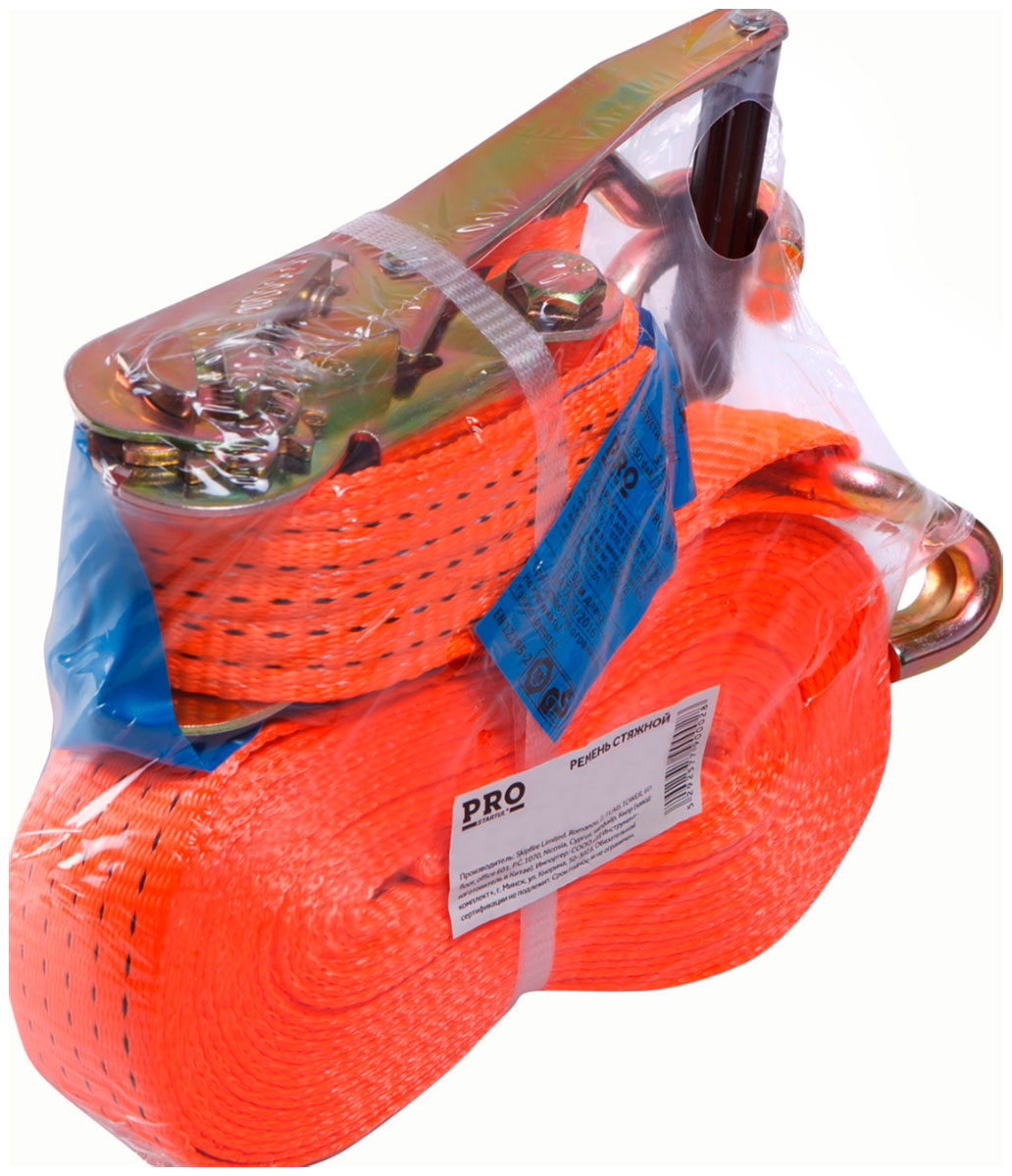 Изображение товара Ремень стяжной Startul с крюком, 5т, 12м, PRO