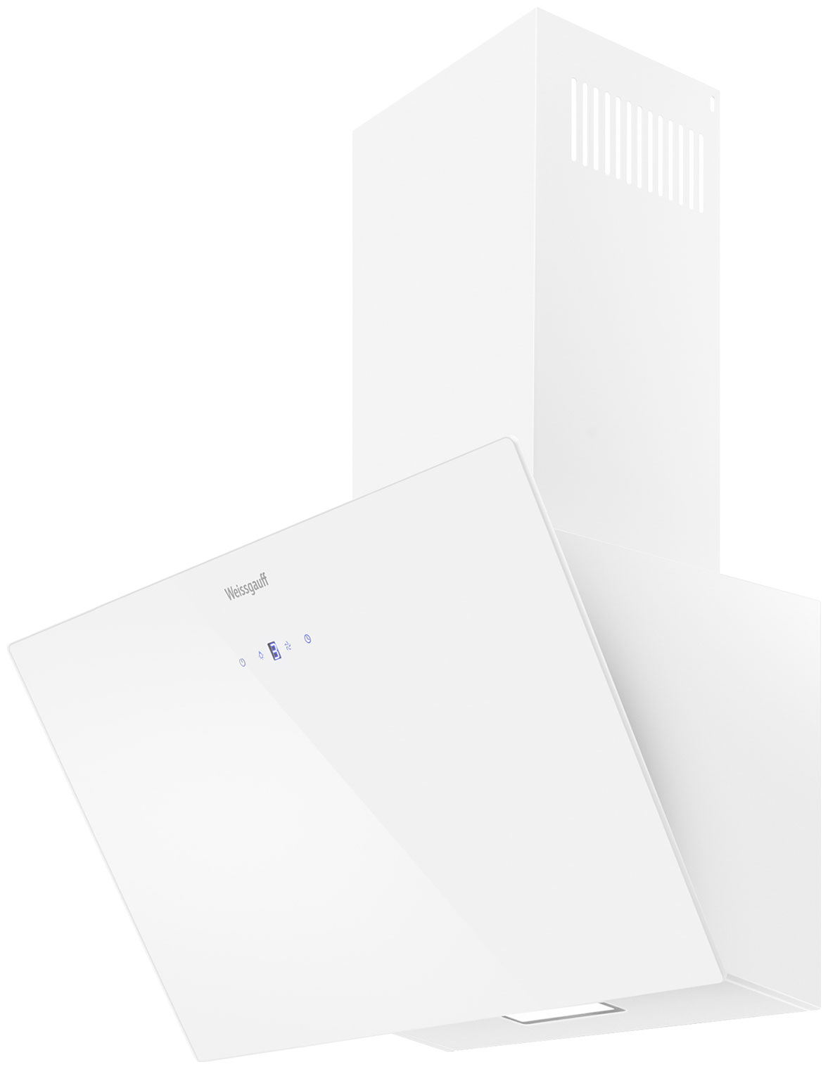 Изображение товара Вытяжка Weissgauff Yota 600 Touch White Glass наклонная для кухни