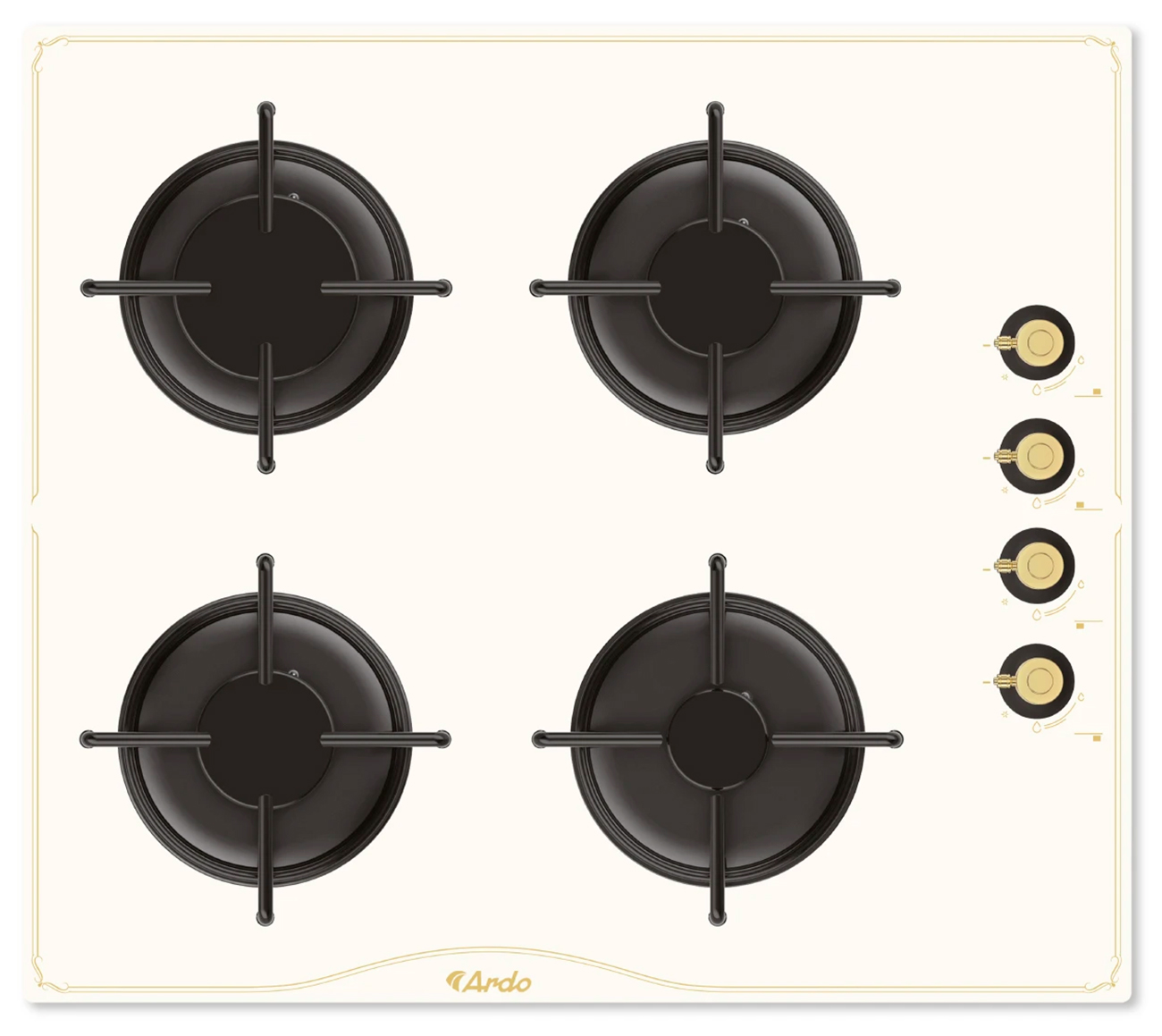 Изображение товара Газовая варочная панель Ardo GHS64GRC2 с 4 конфорками и газ-контролем