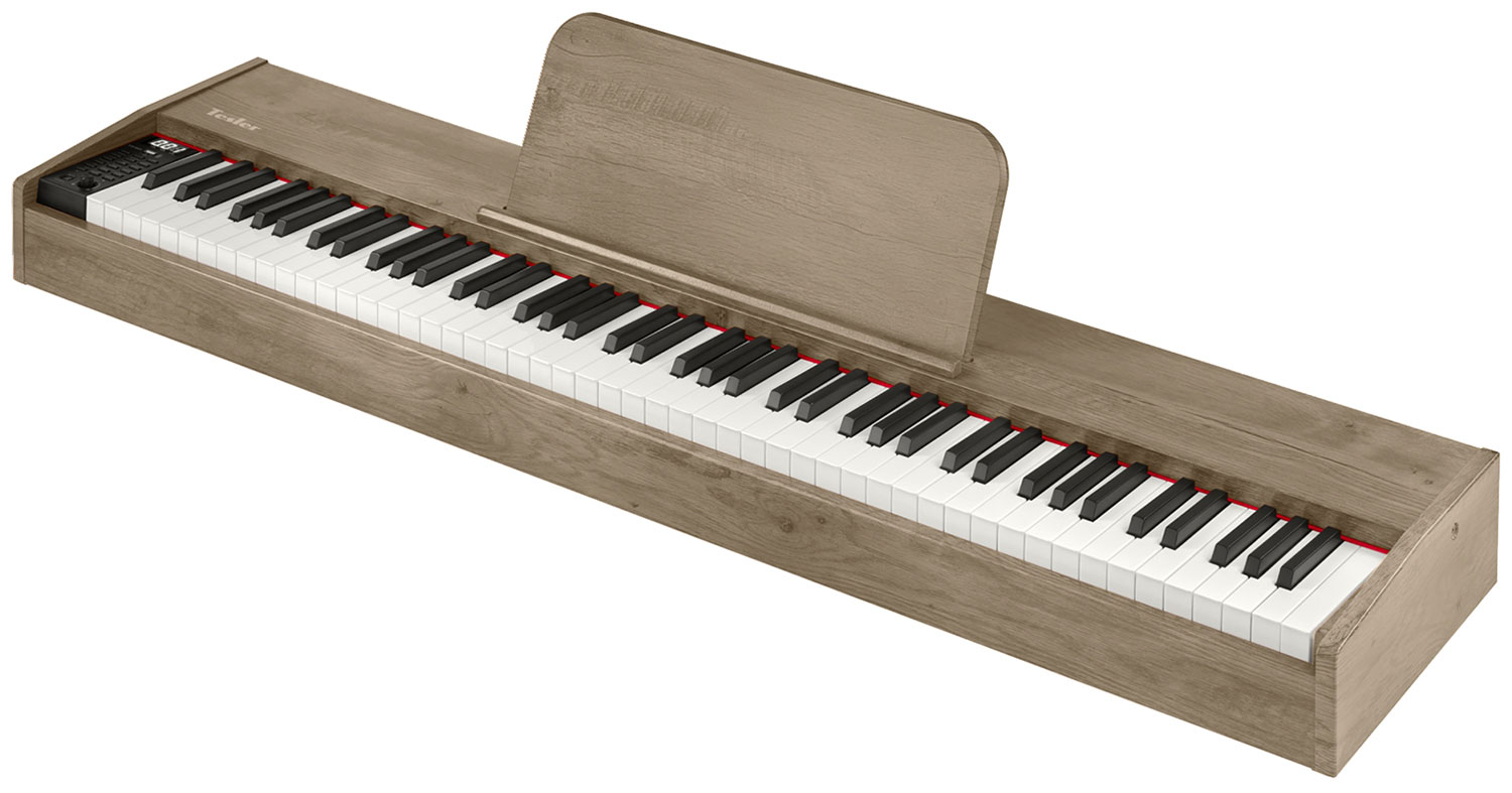 Изображение товара Цифровое пианино Tesler STZ-8805 SMOKY OAK 88 клавиш, USB, Bluetooth, запись