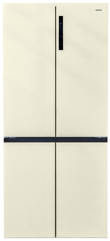 Изображение товара Многокамерный холодильник Centek CT-1746 NF Beige Glass с функциями No Frost и тройной зоной