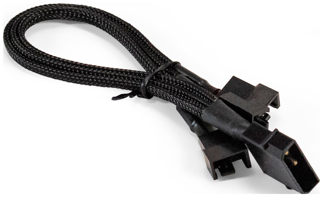 Изображение товара Разветвитель питания для корпусных вентиляторов ExeGate EX-CC-PSU-3xF, Molex/3x3/4pin, все разъемы имеют 2 контакта (EX294791RUS)