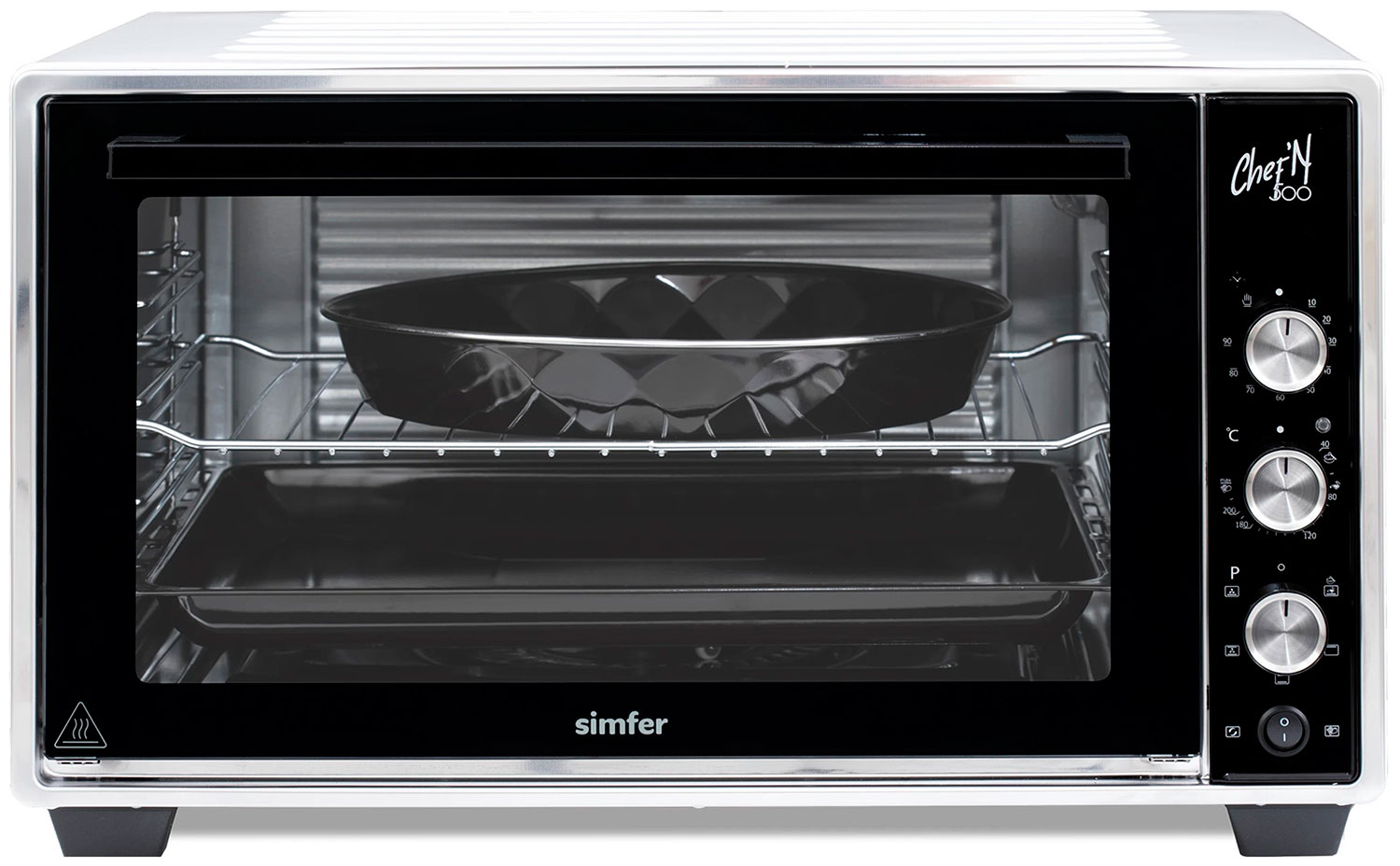 Изображение товара Мини-печь Simfer M50W35 50 литров гриль и конвекция белая