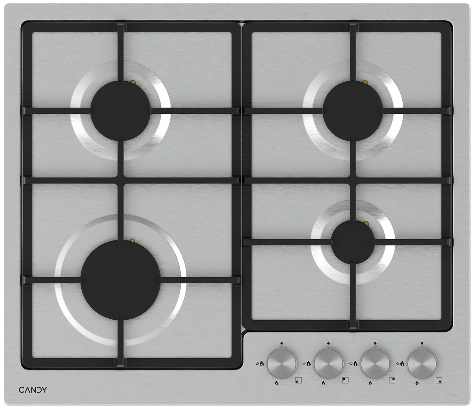 

Газовая варочная панель Candy CHXM64CNX, Нержавеющая сталь
