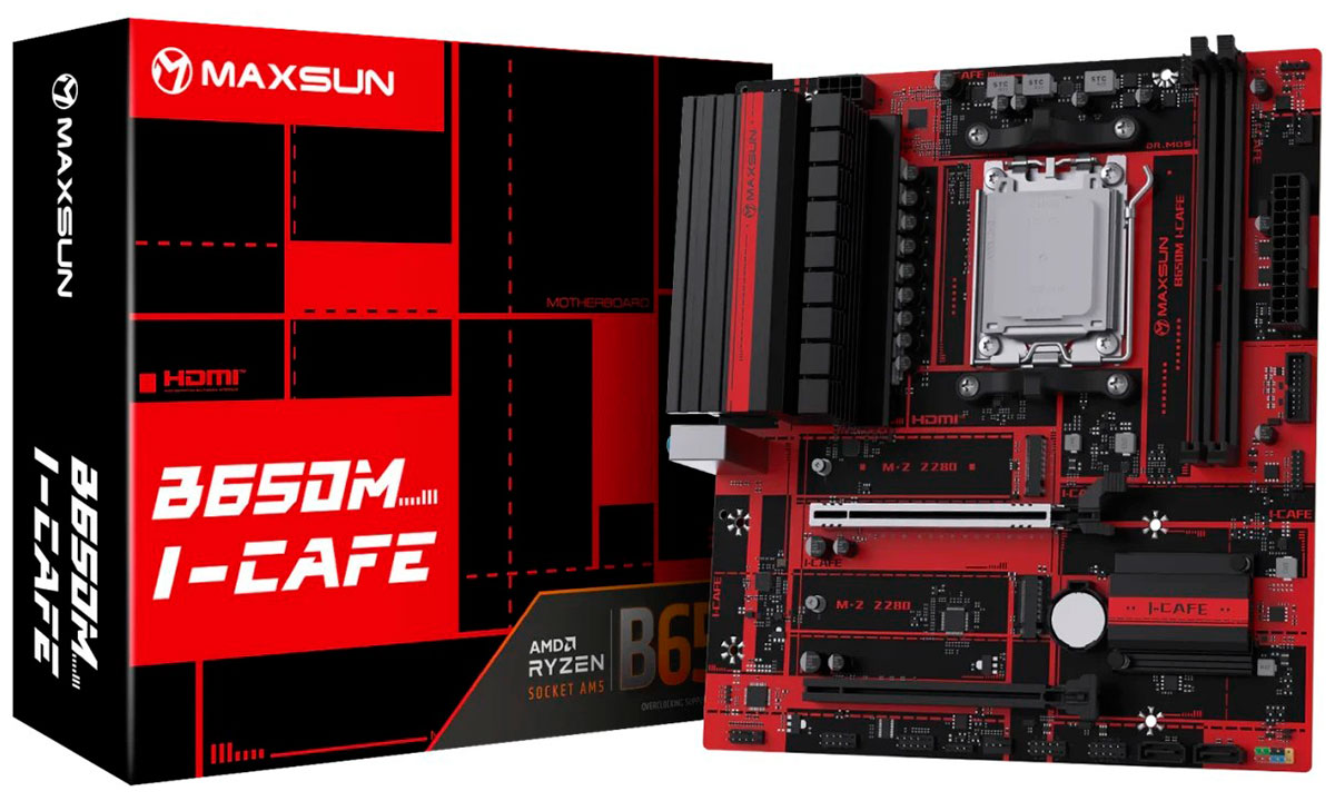 Изображение товара Материнская плата Maxsun MS-B650M I-CAFE (AM5, mATX)