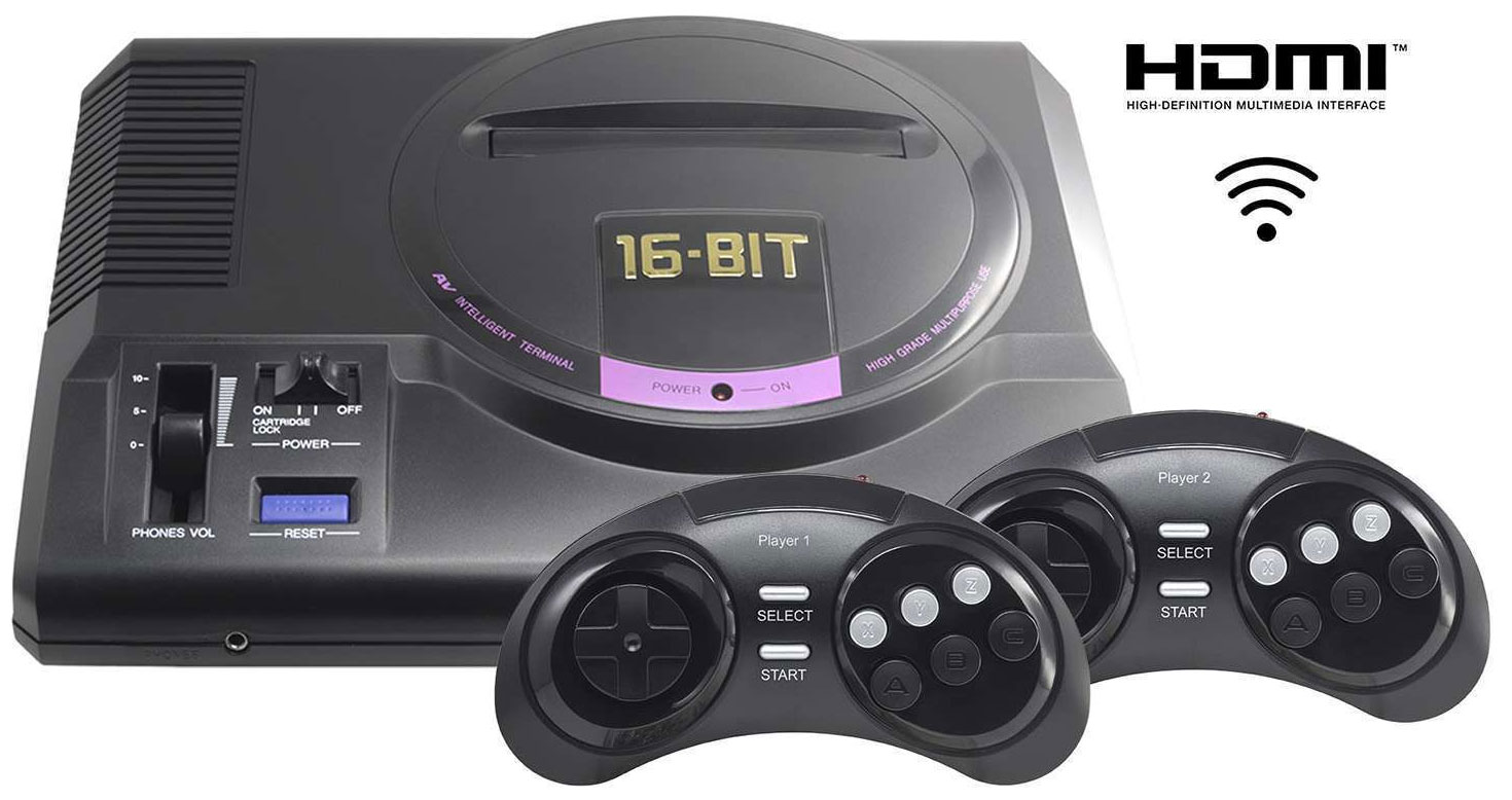 Изображение товара Игровая приставка Retro Genesis HD Ultra + 225 игр, 2 беспроводных 2.4ГГц джойстика, HDMI кабель
