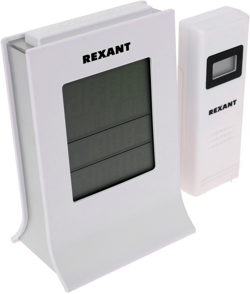 Изображение товара Метеостанция Rexant 70-0595 с беспроводным датчиком и подсветкой дисплея