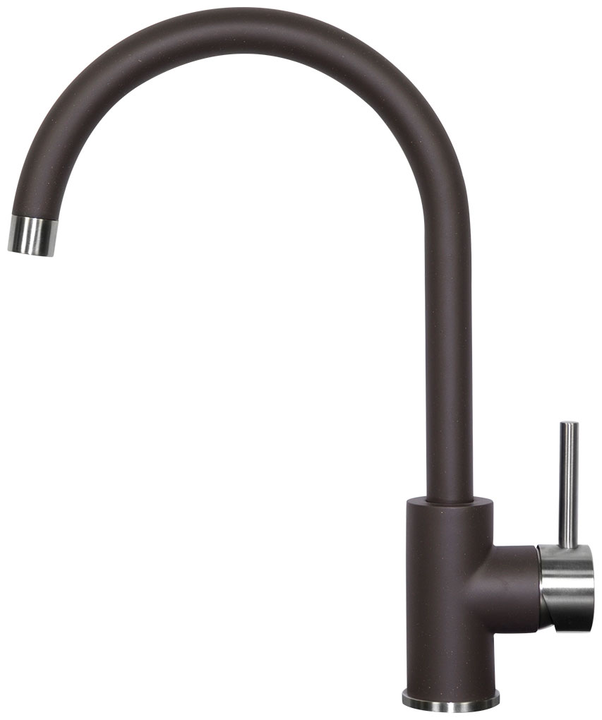 Изображение товара Кухонный смеситель Zigmund & Shtain 1600 швейцарский шоколад нержавеющая сталь