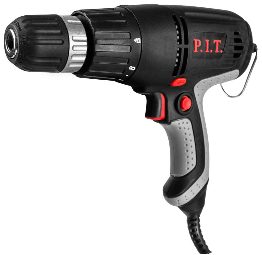 Изображение товара Дрель шуруповерт сетев P.I.T. PBM10-C1 МАСТЕР (400Вт,0-800об/мин.)