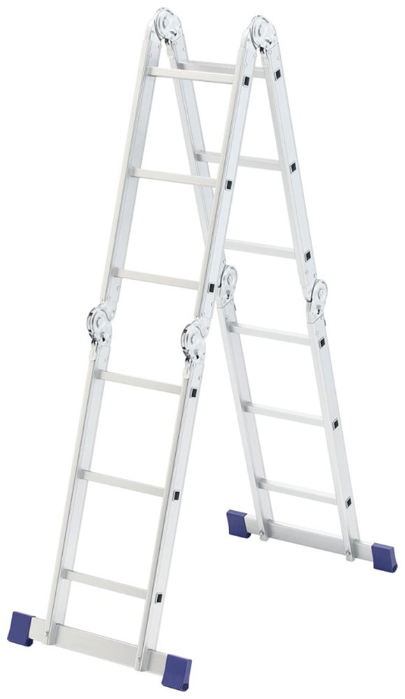 Изображение товара Лестница Сибртех алюминиевая шарнирная 4x3 - 12 ступеней