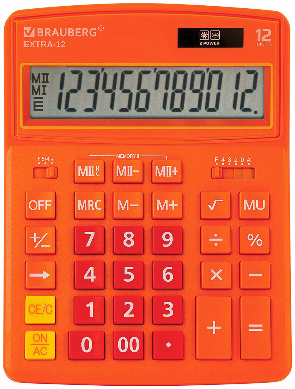

Калькулятор настольный Brauberg EXTRA-12-RG ОРАНЖЕВЫЙ, 250485