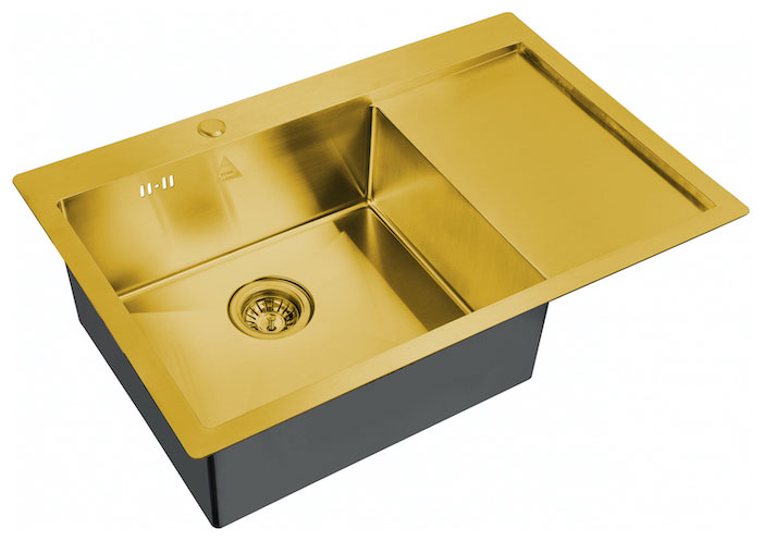 Изображение товара Кухонная мойка Zorg SH 7851-L BRONZE из нержавеющей стали с бронзовым покрытием