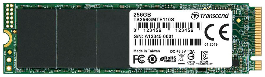 Изображение товара Накопитель SSD Transcend M.2 256 Гб PCIe (TS256GMTE110S)