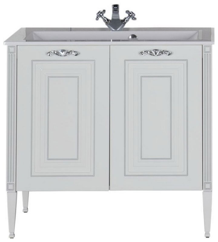 

Тумба под раковину Aquanet Паола 90 белый/серебро (00181762)