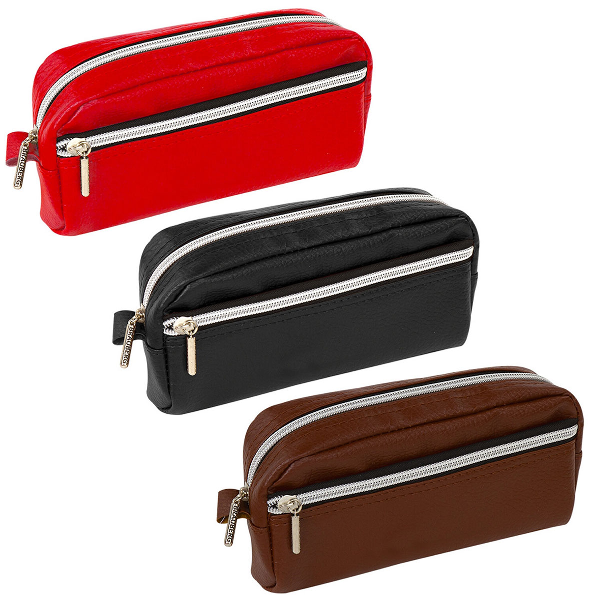 Изображение товара Пенал-косметичка Brauberg Идеал из искусственной кожи 19x9x4 см для косметики и аксессуаров