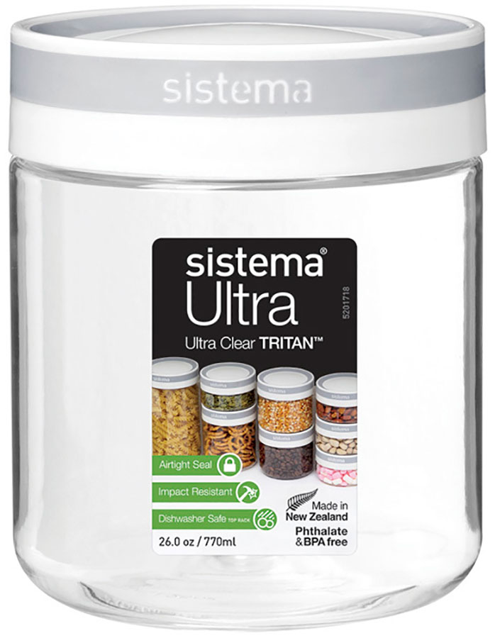Изображение товара Контейнер круглый тритан Sistema 770 мл для хранения продуктов