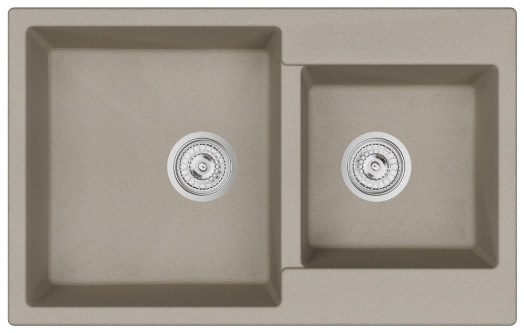 Изображение товара Кухонная мойка Emar EMQ-2800.Q берилл с двумя чашами