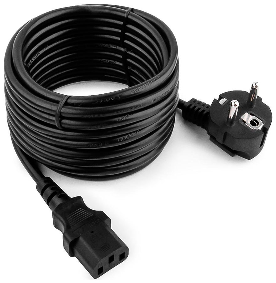 Кабель питания Cablexpert PC-186-VDE-5M кабель аудио 3 5мм 2rca cablexpert cca 458 2 5m переходник 3 5мм штекер на 2rca штекера 2 5 метра чёрный