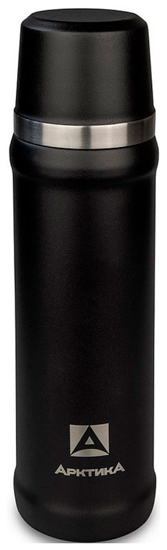 Изображение товара Термос Арктика 111-600 черный пробка с кнопкой