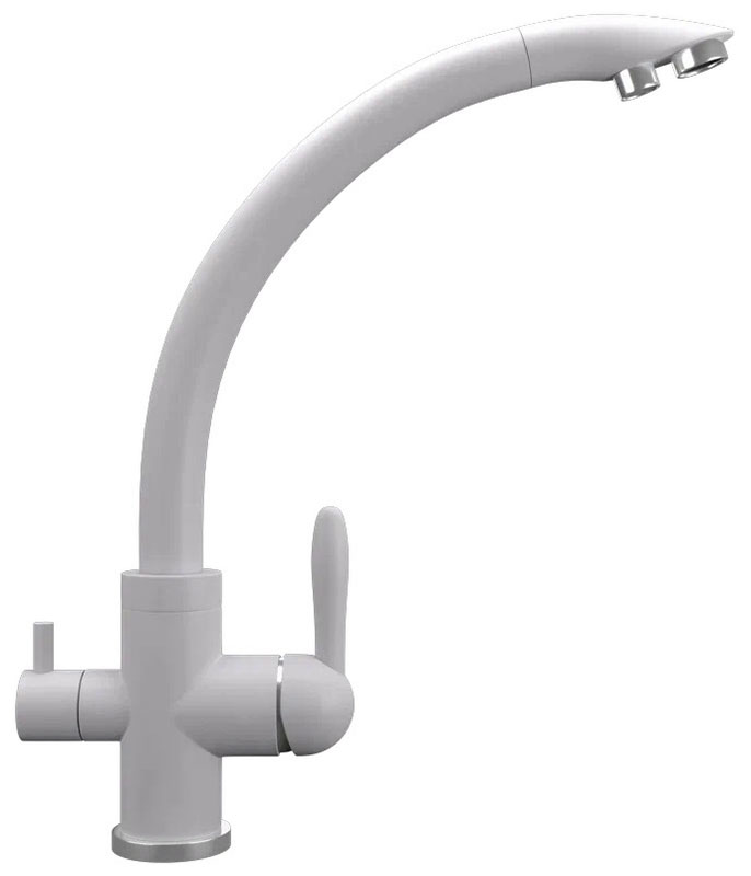 

Смеситель для кухни Ulgran UQ-017/платина UQ-017-04