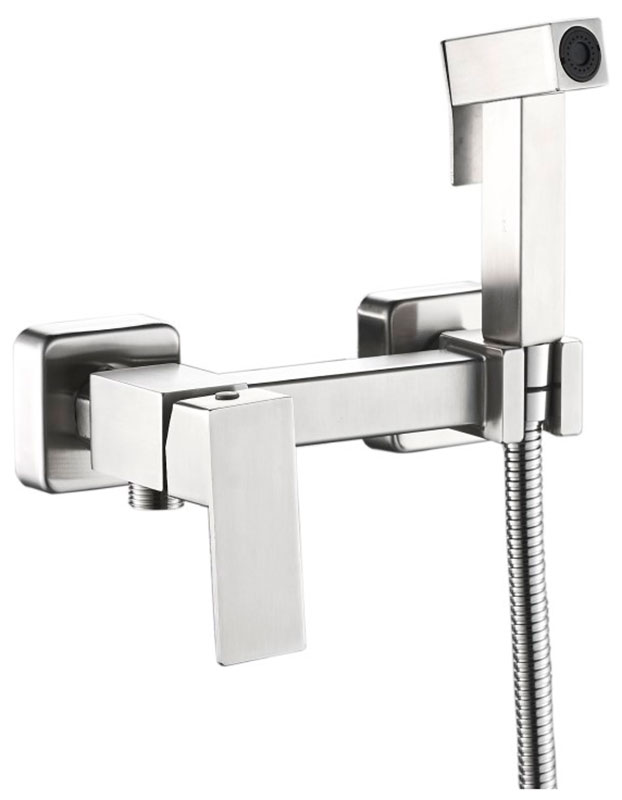 Изображение товара Гигиенический душ со смесителем Haiba HB5521 хром настенный вентиль