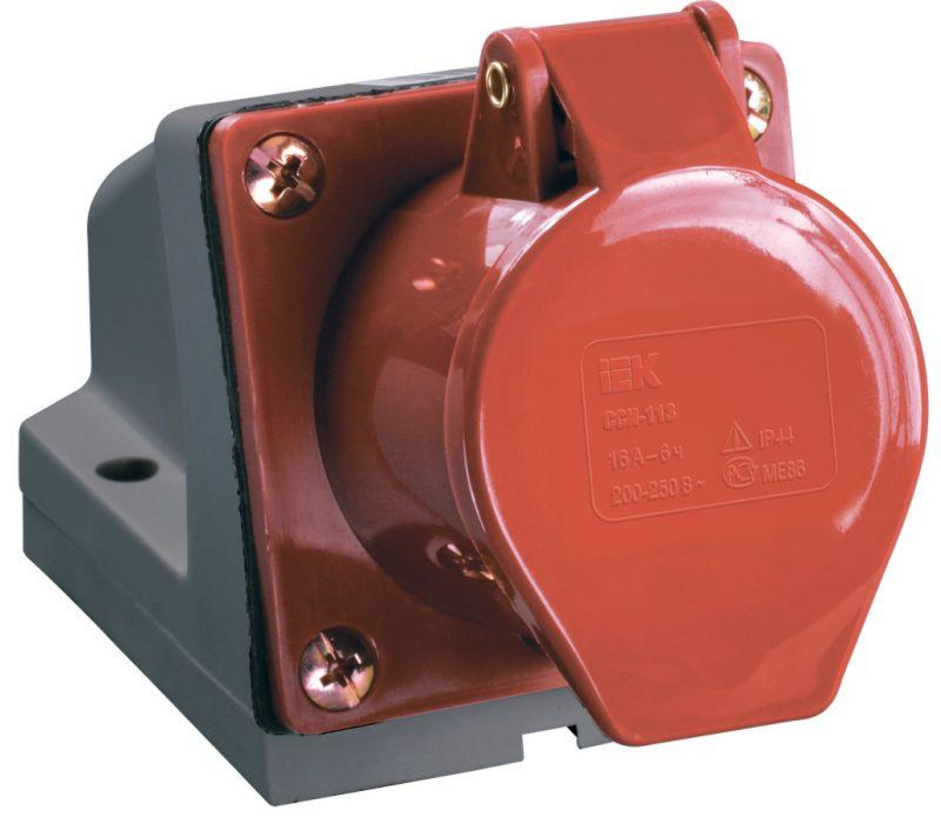 Изображение товара Изделия для электромонтажа IEK Розетка ОП 32А 380В 3P+PЕ ССИ-124 IP44