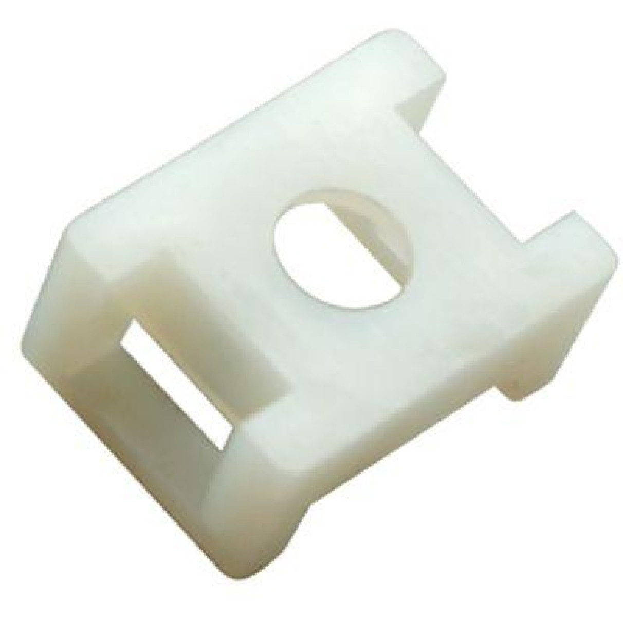 Изображение товара Кабели, провода и аксессуары Rexant Площадка для крепления стяжки 22х16мм (ПС-2) бел. (уп.100шт)