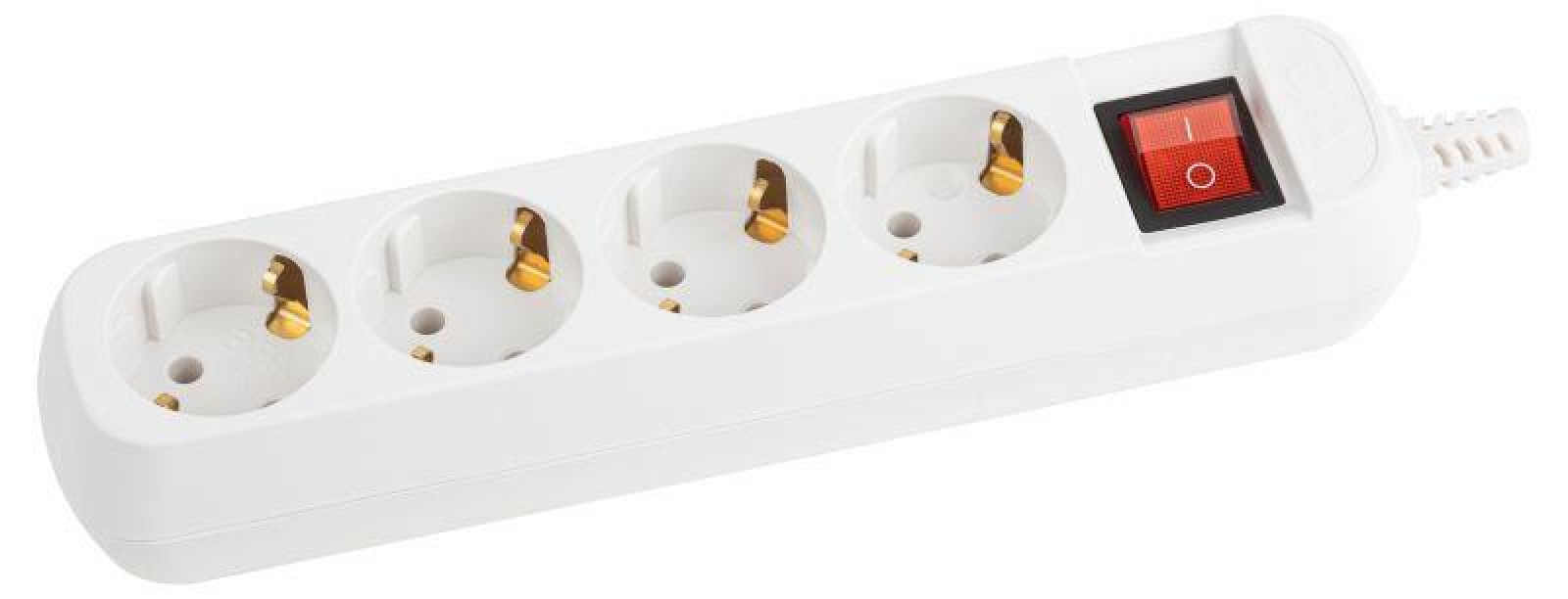 Изображение товара Розетки ЭРА Колодка удлинителя 4-м с заземл. KX-4es с выкл.