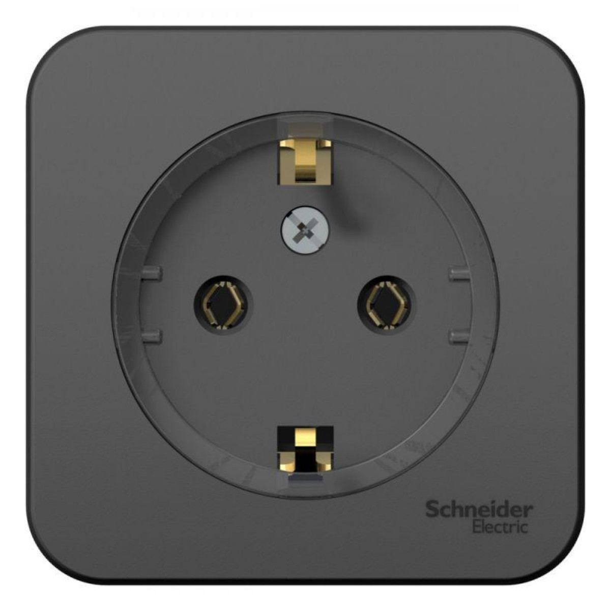 Изображение товара Розетка Systeme Electric Blanca 16А IP20 накладная с заземлением антрацит