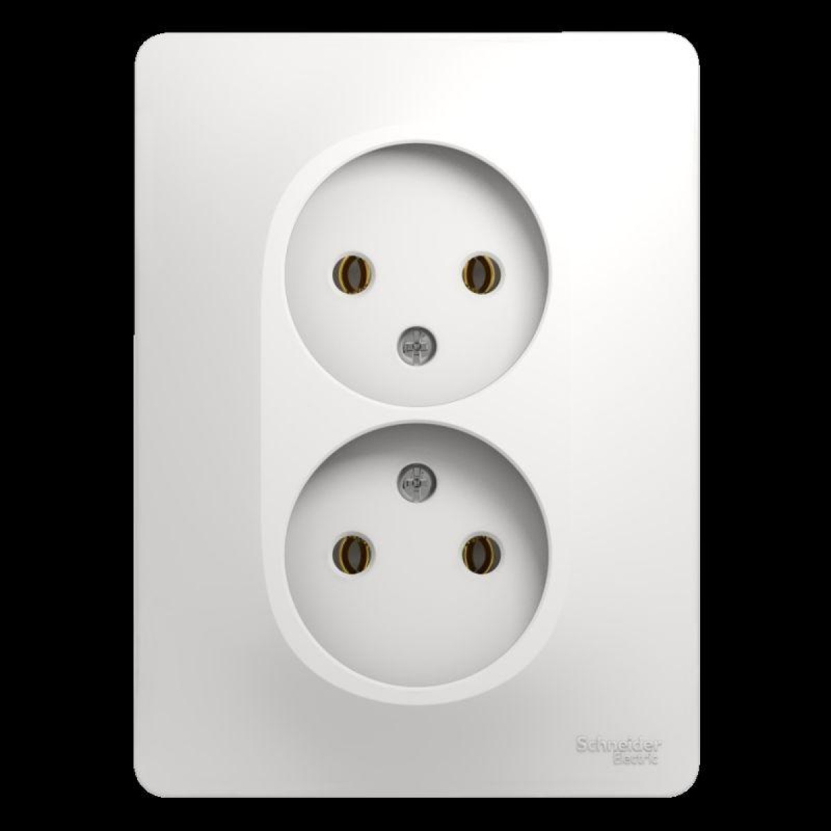 Изображение товара Розетка Systeme Electric Glossa 16А IP20 без заземления 2-местная вставная