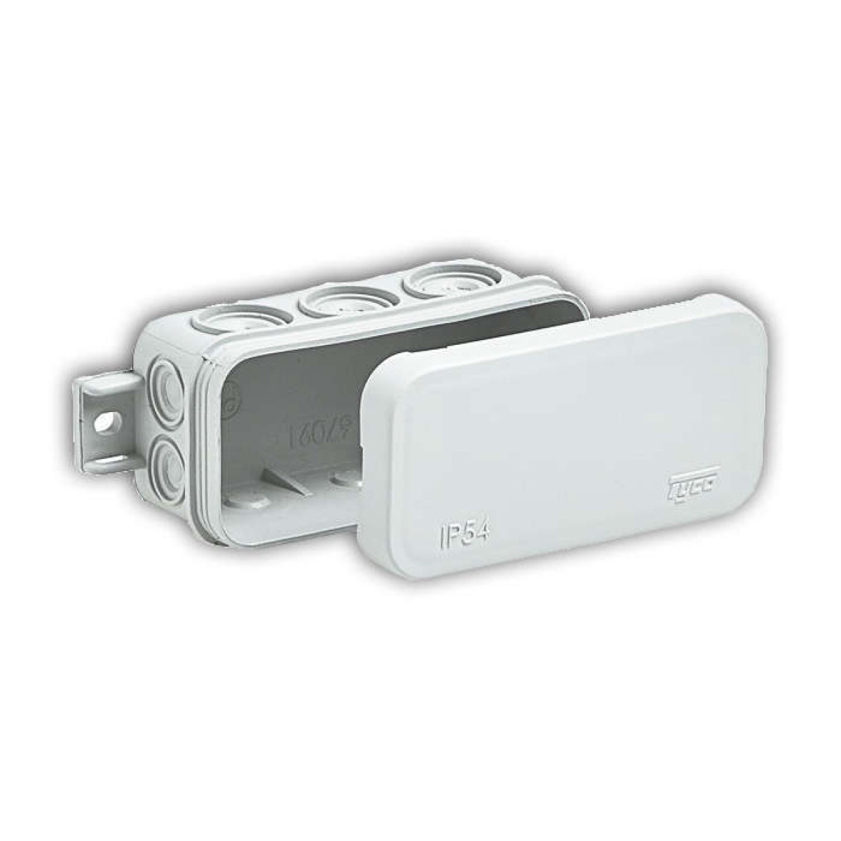 Изображение товара Изделия для электромонтажа Ruvinil Коробка распределительная ОП 43х80х35мм 10 вводов IP54 бел.