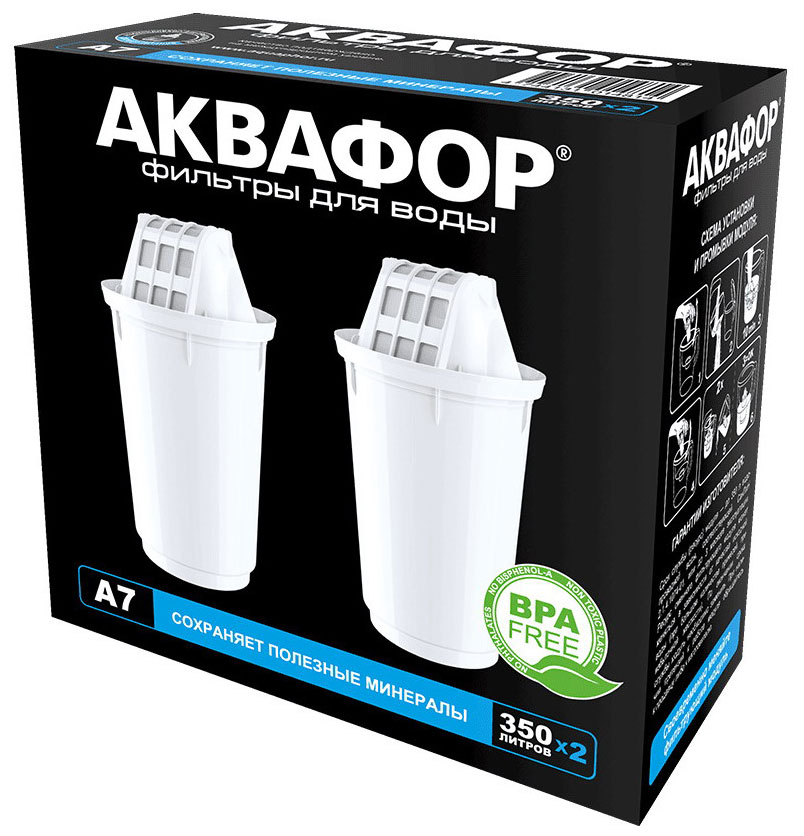 

Комплект модулей сменных фильтрующих Аквафор А7 (2 шт.)