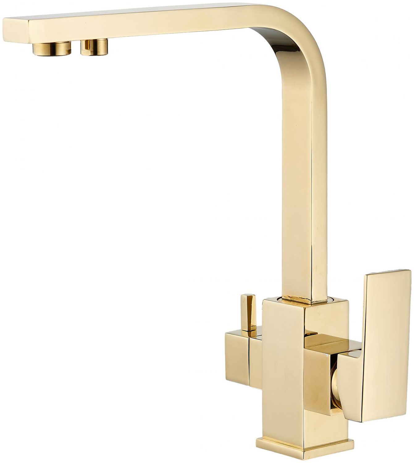 Изображение товара Смеситель для кухонной мойки под фильтр питьевой воды Savol S-L1807B золотой латунь современный диз