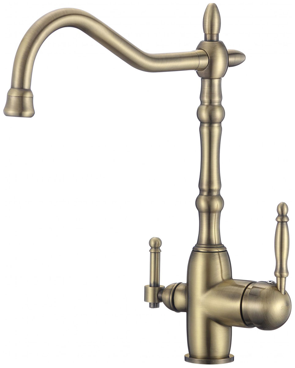 Изображение товара Смеситель для кухонной мойки Savol S-L1803C бронза с фильтровым краном