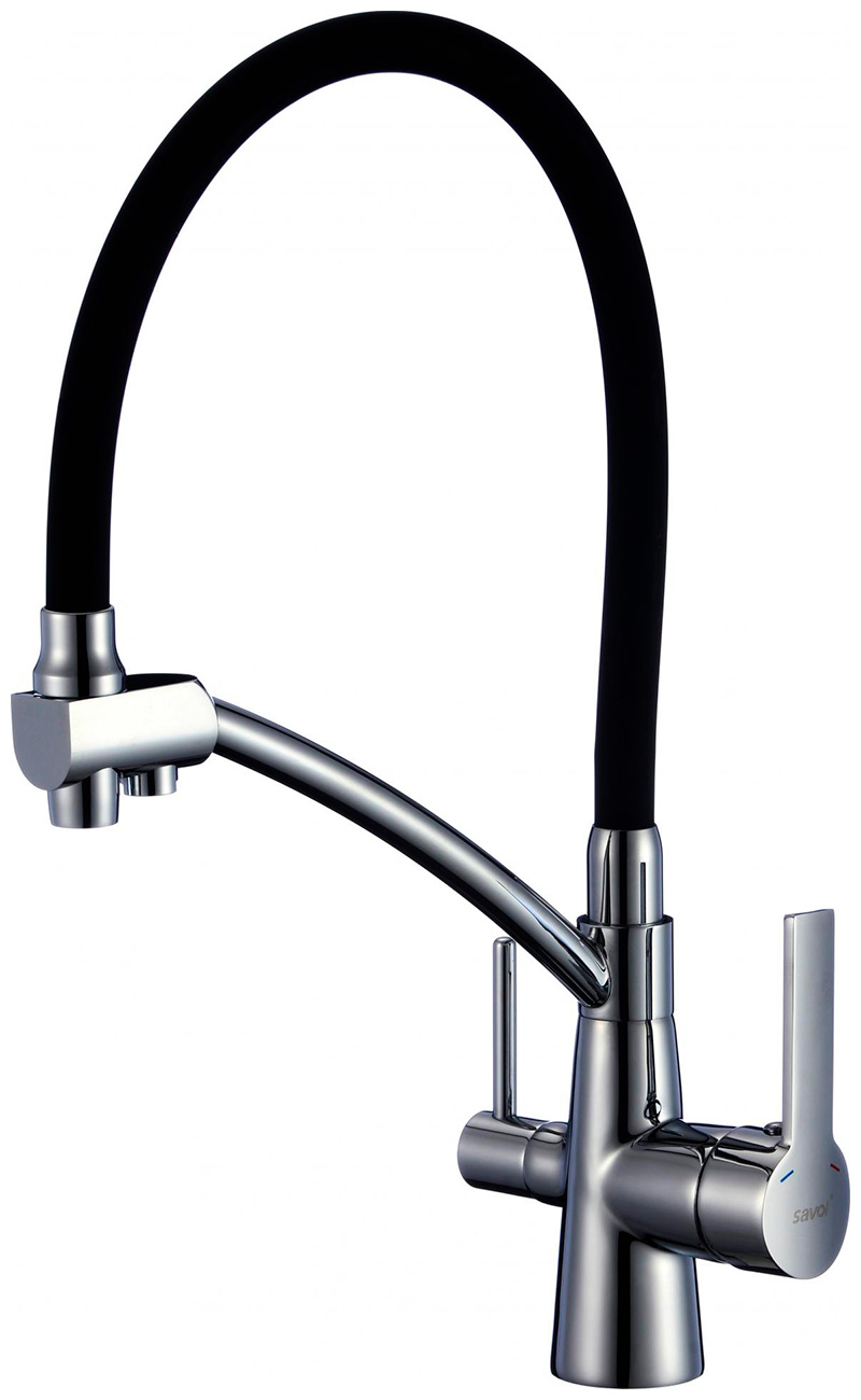 Изображение товара Смеситель под фильтр для мойки Savol S-L1805L-01 сатин глянцевый для кухни