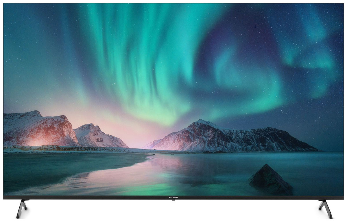 Телевизор Hyundai H-LED65BU7006, Smart Android TV Frameless, черный телевизор hyundai h led50bu7006 uhd smart metal frameless