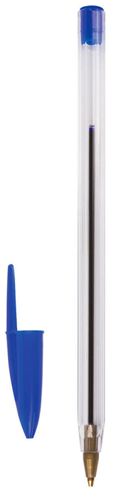 Изображение товара Ручка шариковая Staff BP-01, синяя, КОМПЛЕКТ 50 шт, узел 1 мм, линия 0.5 мм, (880001)