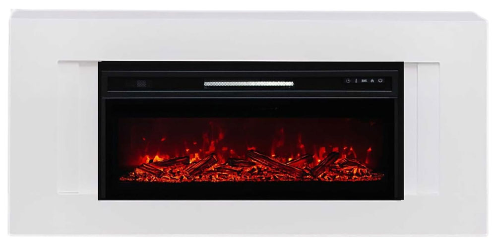 Изображение товара Каминокомплект Elekam Linec с очагом Pulsar 38 белый электрический напольный