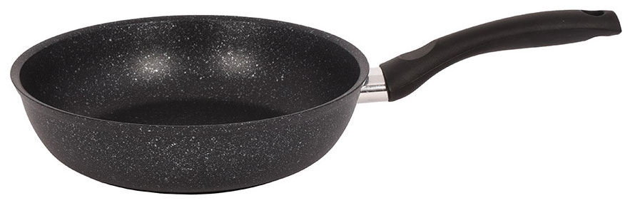 Изображение товара Сковорода Kukmara 26/6 см, с антипригарным покрытием (темный мрамор), с ручкой (смт262а)