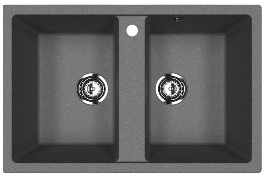 

Кухонная мойка Ulgran U-608/антрацит (U-608-343)