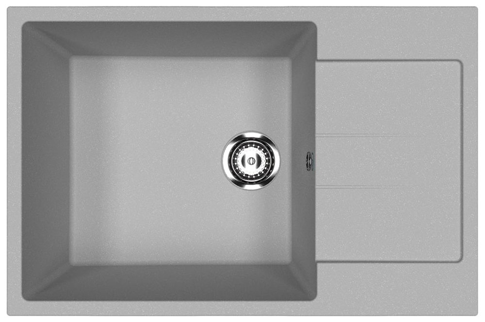Изображение товара Кухонная мойка Ulgran U-602 графит односекционная современная мебельная мойка