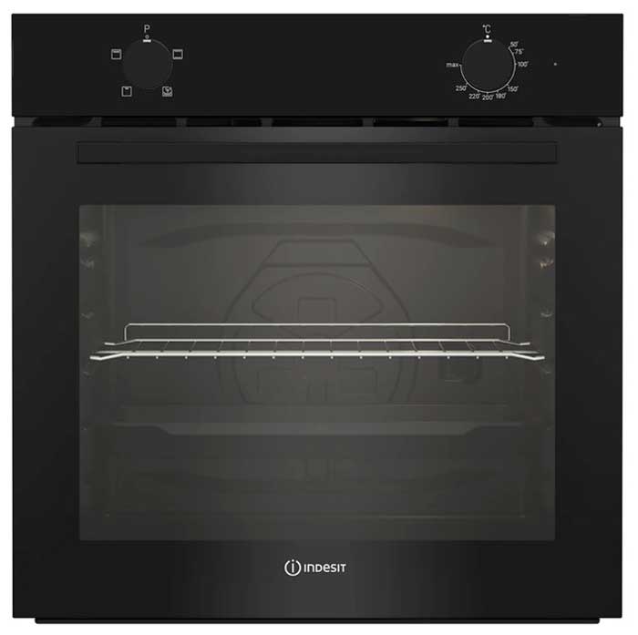 Изображение товара Электрический духовочный шкаф Indesit IFE 2420 BL с паровой самоочисткой 72 л